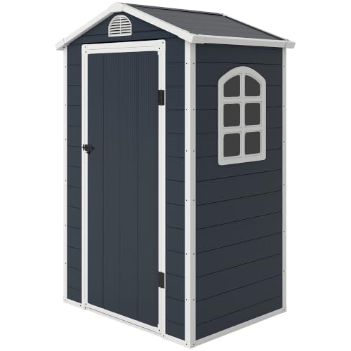 Outsunny Gerätehaus 1,1m² mit Satteldach 134 x 104 x 204 cm...
