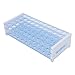 3 Layer Plastic Test Tube Rack, 50 Holes Detachable Lab Test Tube Rack Holder for 16mm Test Tubes Light Blue(50 Holes)