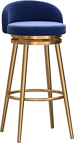 Tabourets de bar de pub en velours 65cm pour salle à manger