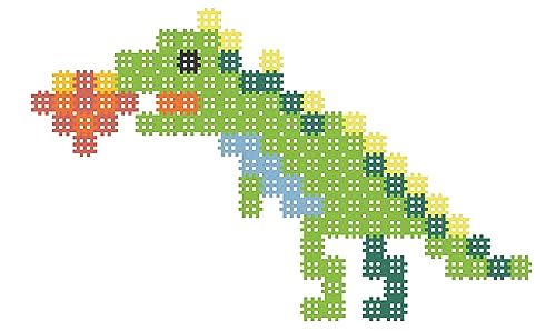 Marioinex Micro Waffle Dinosaurier 150 Elemente - Bausteine Kinder - Waffelblöcke Bausteine - Noppers Steckbausteine - Sensorik Spielzeug - Mini Bausteine - Montessori Bausteine - Stecksteine Kinder