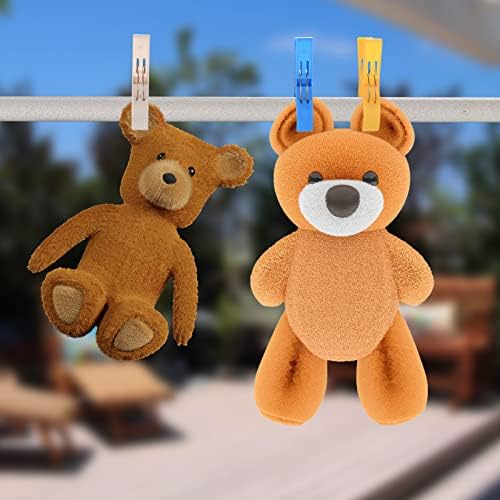 24 Pcs Plastic Clothes Pegs, Beach Towel Clips, Hanging Clips, Stroller Clips, Quilt Clips for Beach Chairs, Pool Towel Clips for Chairs, Laundry, Pool, Sand
