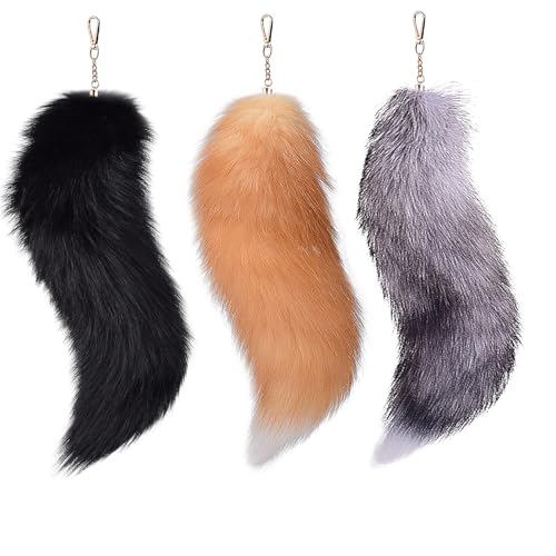 Porte-clés queue de renard élégant, le cadeau parfait pour femme amatrice de mode