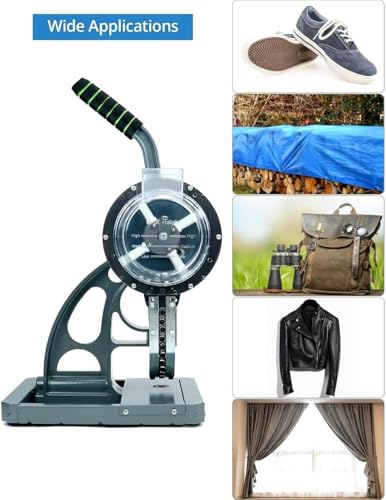 Semi Automatic 10mm Eyelet Punch Tool with 5000 Metal Eyelets - Manual Hole Press Machine for Crafting, Sewing, and DIY Projects
