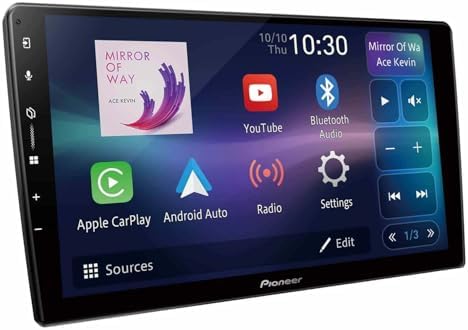 Pioneer DMH-AP6650BT 9" Large Screen Display with Wireless Android Auto/Carplay and Weblink