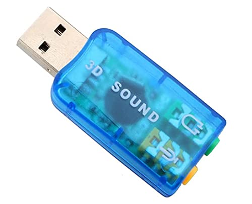 ✅Scheda audio USB 5.1, ingresso microfono. Avrai un ingresso microfono e connettore di uscita audio da qualsiasi porta USB del PC.