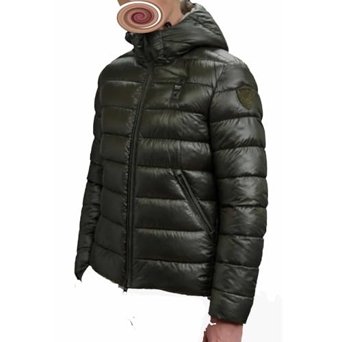 Piumino corto imbottito rivestito esternamente in nylon lucido per la massima protezione dalla pioggia