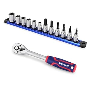 WORKPRO 3/8 inch dopsleutel- en rat...