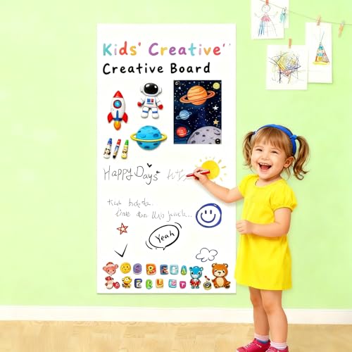 Tableau magnétique pour enfants effaçable pour éviter les gribouillis sur les murs