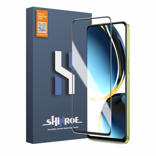 Image of Tempered Glass for OnePlus Nord CE 3 Lite (6.72 Inch) Military Grade 9H Screen Guard, Anti-Scratch, Shatterproof, Edge-to-Edge Full Coverage - Black Border