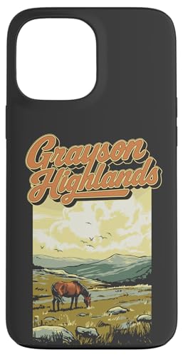 Grayson Highlands Virginia Vintage WPA Style Artistic X}zP[X iPhone 13 Pro Max p