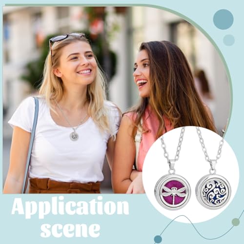 NBEADS 2 sets de difusores aromáticos con collares y recambios miniatura 5