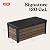 Keter Signature Collection 120 Gallon Resin Deck Box Organization and Storage Box for Patio Outdoor Cushions, Throw Pillows, Garden Tools and Pool Supplies, Walnut