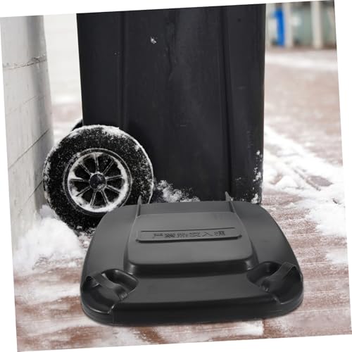 BESTYASH Plastic Garbage Can Lid Replacement Waste Bin Cover for Kitchen and Outdoor Use Fits Standard Trash Bins Prevents Easy to Use