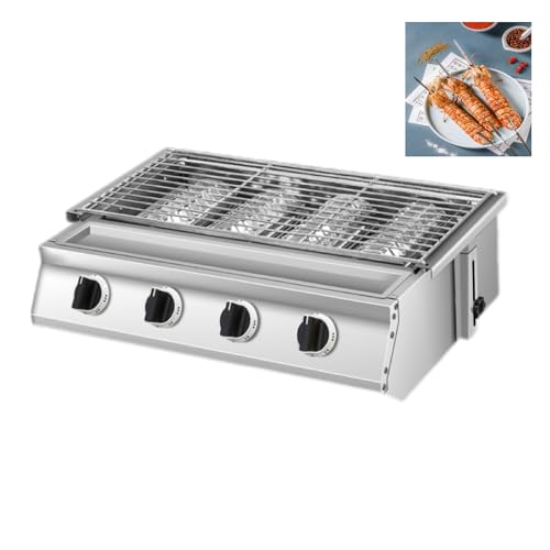 GG-X4G 4-Burner Steel Tabletop Gas Grill