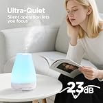 InnoGear Essential Oil Diffuser, Ultrasonic Diffusers for Home Aromatherapy Humidifier for Bedroom Room 7 Colors LED 2 Mist Mode Auto Off, Basic White - Image 4