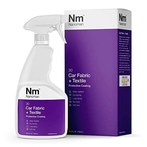 NANOMAN Car Fabric Protector Spray 750ml – Waterproof & Stain Guard for Car Seats, Carpets & Interior – Nano Coating, One-Coat Application, Best Value - Thumbnail 2