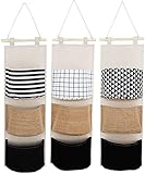 Arawat 3 St. Hängeorganizer Wand Organizer Hängend Tasche Tür Hängeaufbewahrung Camping Hängend Aufbewahrungstasche für Büro Wand Tür Bad Schrank Kinderzimmer Hanging Utensilientasche Hängekörbchen