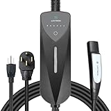 Lectron Level 1/2 (8A - 40A) Tesla NACS Portable EV Charger - Dual-Level Electric Vehicle Charging Station with NEMA 14-50/5-15 Plug - Compatible with All NACS Electric Vehicles