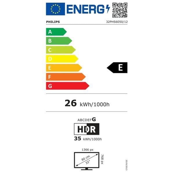 PHILIPS TV LED HDTV1080p - 32PHS6050