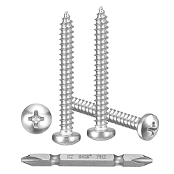 METALLIXITY Phillips Pan Head Self Tapping Screw #10×1-1/2 50Pcs