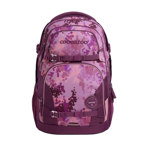 coocazoo Schulrucksack Porter, „Cherry Blossom”, rosa, ergonomischer & anpassbarer Tornister, höhen- & größenverstellbar, mit Brustgurt & Hüftgurt, ab der 3. Klasse