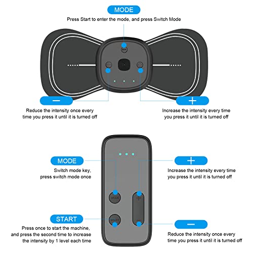 Inscape Data Lymphatic Drainage Massager, Tens Unit Muscle Stimulator, Wireless & Rechargeable Neck Massager For Back & Neck Pain, Portable Mini Body Massager, 8 Modes 18 Levels Adjustable #TOP6