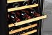 EdgeStar CWF440SZ 20 Inch Wide 44 Bottle Capacity Free Standing Wine Cooler with Reversible Door and LED Lighting