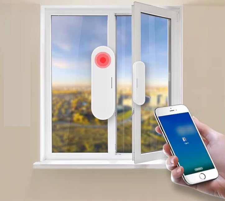 Smart Tür- und Fenstersensor Matter Thread – Magnetischer Kontaktmelder, batteriebetrieben, für Tuya Smart, Apple HomeKit, Google Home, Alexa