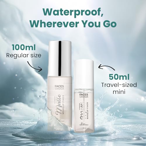 Image of FACESCANADA Ultime Pro Matte Makeup Fixer,100Ml|Long Lasting Makeup Setting Spray|Keeps Makeup Intact|Flawless Matte Finish|Hydrates,Soothes&Refreshes Skin|Non Drying&Controls Oil,1 Count (Pack of 2)