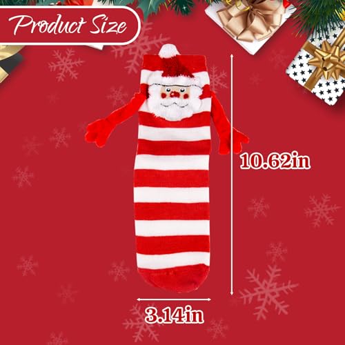 Evankin Meias de Natal, quentes, aconchegantes, macias, de mãos dadas, engraçadas, magnéticas, de in