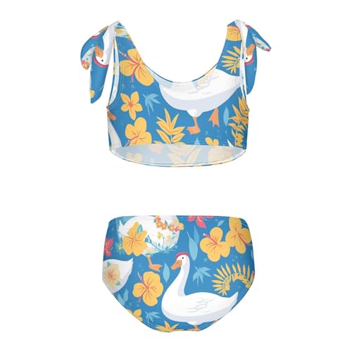 KLL Cute Goose Girl 2 Piece Bikini Sets Scoop Neck Swimsuit Swimwear Adjustable Strap2