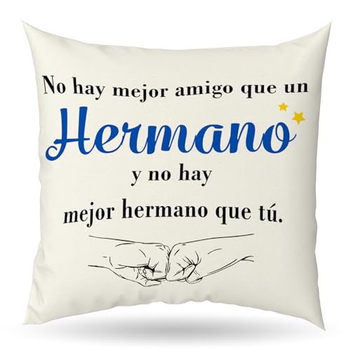 Regalo Hermano,Regalo Hermano Cumpleaños,Regalos para Hermanos,Regalo para Hermano,Cojin Hermano,Hermano Regalo,Regalos Navidad Hermano,Regalos Hermanos Boda,Regalos Originales para Adolescentes