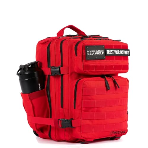 Image of WOLFpak 25L Athletic Gym Backpack - Durable 1000D Waterproof Oxford Material with MOLLE Webbing, Laptop Pocket