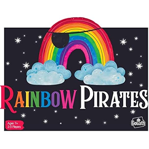 Goliath Games Rainbow Pirates: A Game of Piracy, Explosions and Love! | Party Games | Card Games | For 2-5 Players | Ages 7+,Black Cover