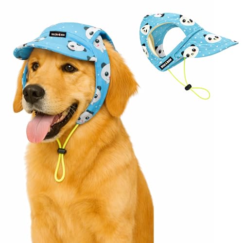 Image of Dog-O-Bow Panda Print Baseball Cap for Dogs | Stylish, Durable & Comfortable Cap (Small)