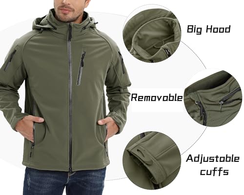 Outdoor-Jacken für Herren von TACVASEN Übergangs- und Softshelljacke