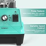 OMMO Blender 1800W, Professional High Speed Countertop Blender with Durable Stainless Steel Blades, 60oz BPA Free Blender for Shakes and Smoothies, Nuts, Ice and Fruits, Dishwasher Safe - Image 3