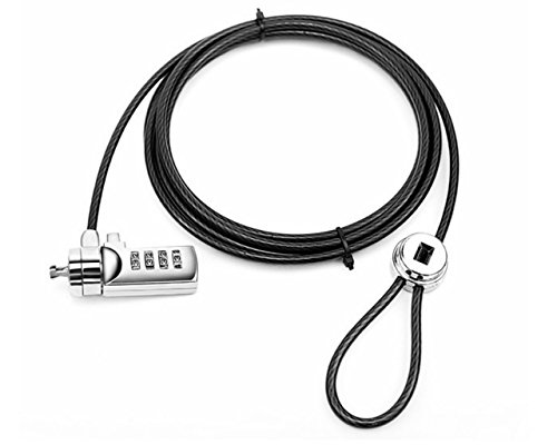 Cerradura de seguridad para laptop con cable de combinación para monitor