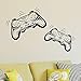 Price comparison product image Joystick PlayStation Gamepad Children Room Wall Sticker Mural Vinyl Decal Nursery Kids Gamers Art Teenager Video Game Mural
