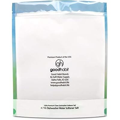 4.7 LB Premium Dishwasher Salt for Dishwasher Softener - Recommended for Meile, Bosch, Thermador, Whirlpool, and All Other Brands