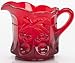 Creamer - Cherry & Cable Pattern - Mosser Glass USA - Red Glass