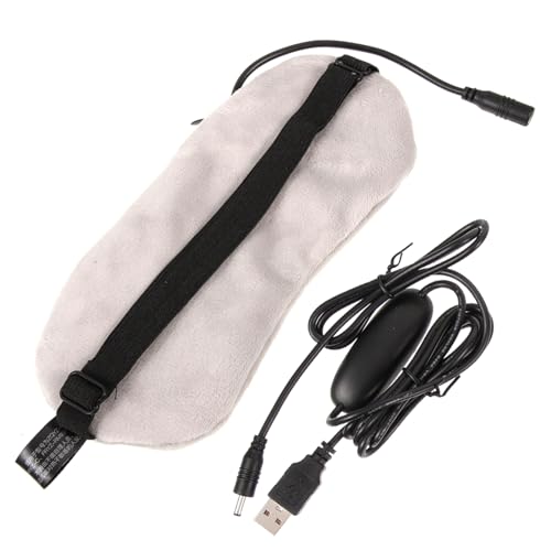 Masque de sommeil USB chauffant à température réglable pour yeux fatigués