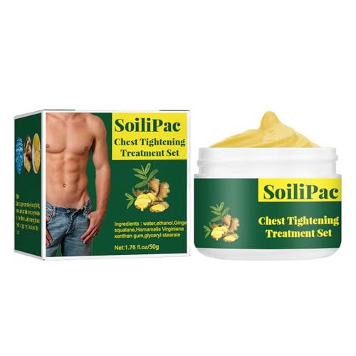 Crema de jengibre tensora de ginecomastia natural | Ungüentos calientes de jengibre corporal antihinchazón | Crema Caliente Adelgazante de Jengibre Corporal Antihinchazón para Hombres