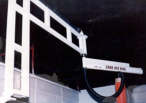 Articulating Wall Mount Jib Crane, 250 lb Capacity with 10' Span.