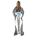 Catalonia Sherpa Wearable Blanket with Sleeves & Foot Pockets for Adult Women Men, Comfy Snuggle Wrap Sleeved Throw Blanket Robe, Gift Idea, Grey