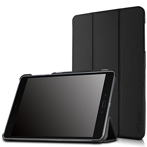 Infiland ZenPad Z10 Case - Ultra Slim Tri-Fold Smart Case Cover for ZenPad Z10 Model# MSQP001/ ZT500KL 4G LTE 9.7-inch Tablet, Black