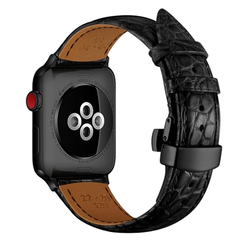 Bracelet Apple Watch en cuir : remplacez le silicone par l'élégance de l'alligator