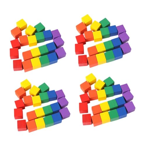 Petit cube carré bois aide pédagogique pour tri et calcul - 3