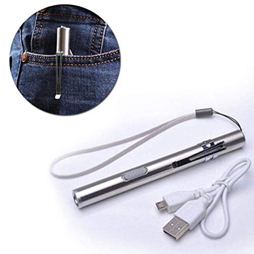 10 Pack Pen Light Flashlight With Usb Cable, Rechargeable Led Pocket Pen Flashlights With Clip For Camping, Work Repair #TOP2