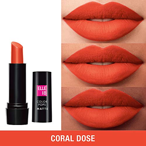 Image of Elle18 Color Pop Matte Lip Color (Coral Dose, 4.3 g)